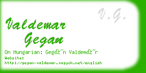 valdemar gegan business card